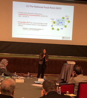 Dr Dalia Samhouri, Programme Area Manager, Country Health Preparedness and International Health Regulations