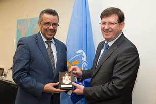 WHO Director-General meets Minister of Health of Jordan