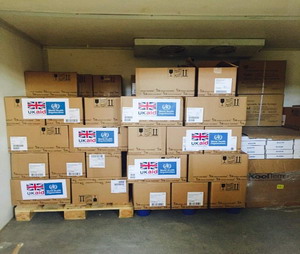 Distribution of first batch of essential medicines to 6 primary health care centres