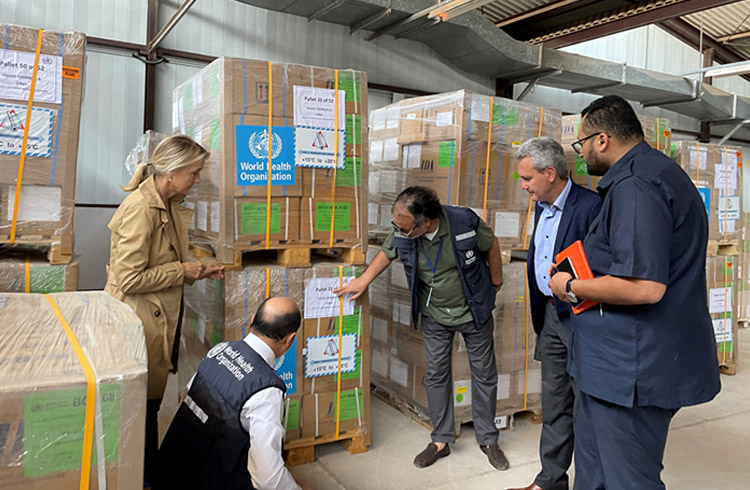 منظمة الصحة العالمية تقوم بشحن إمدادت طبية طارئة جواً إلى ليبيا منظمة الصحة العالمية تقوم بشحن إمدادت طبية طارئة جواً إلى ليبيا