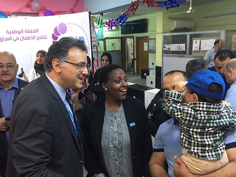 وزارة الصحة العراقية تطلق حملة أيام التطعيم الوطنية في العراق بدعم من منظمة الصحة العالمية واليونيسيف وزارة الصحة العراقية تطلق حملة أيام التطعيم الوطنية في العراق بدعم من منظمة الصحة العالمية واليونيسيف