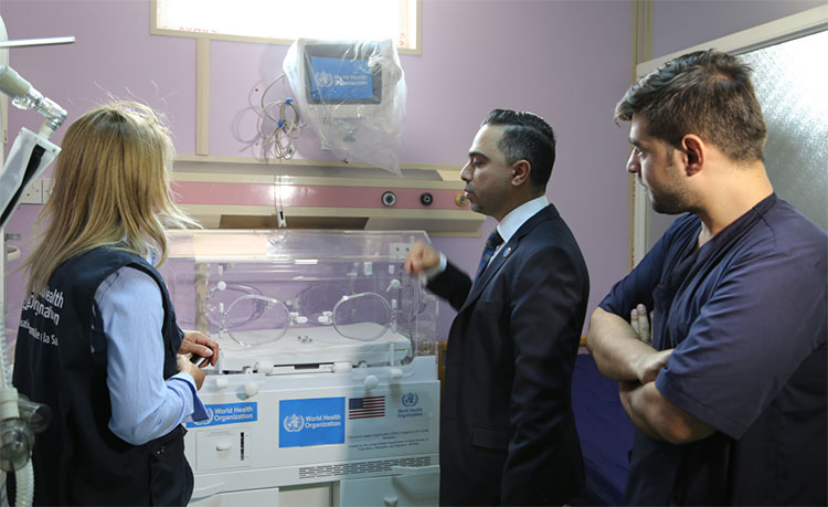 وحدة العناية المركزة والعناية شبه المركزة وأمراض الجهاز الهضمي المجهزة حديثاً تفتح أبوابها للرضع في مستشفى رابه رين لطب الأطفال في أربيل وحدة العناية المركزة والعناية شبه المركزة وأمراض الجهاز الهضمي المجهزة حديثاً تفتح أبوابها للرضع في مستشفى رابه رين لطب الأطفال في أربيل