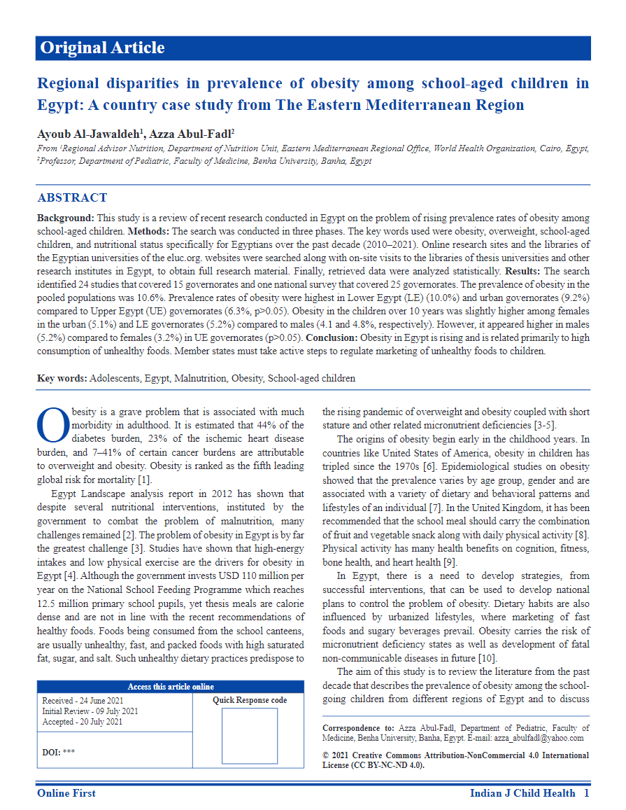 regional_disparities_in_prevalence_of_obesity_among_school-aged_children_in_egypt_a_country_case_study_from_the_eastern_mediterranean_region regional_disparities_in_prevalence_of_obesity_among_school-aged_children_in_egypt_a_country_case_study_from_the_eastern_mediterranean_region