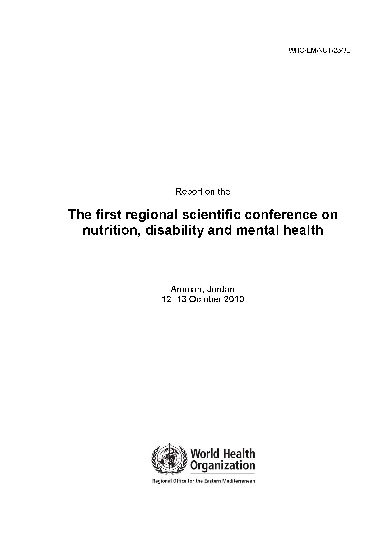 report_on_the_first_regional_scientific_conference_on_nutrition_disability_and_mental_health report_on_the_first_regional_scientific_conference_on_nutrition_disability_and_mental_health