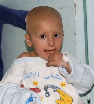 Aya , 2 years old has to travel for over 125 km crossing dangerous roads to get to the hospital