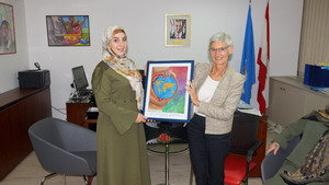 Samira, well deserved winner of the World Health Day art competition