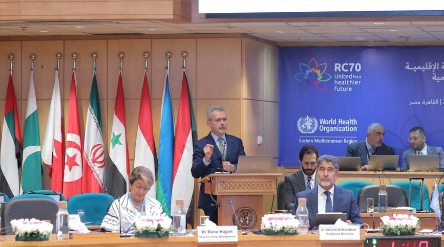 The 70th session of the WHO Regional Committee for the Eastern Mediterranean opens in Cairo