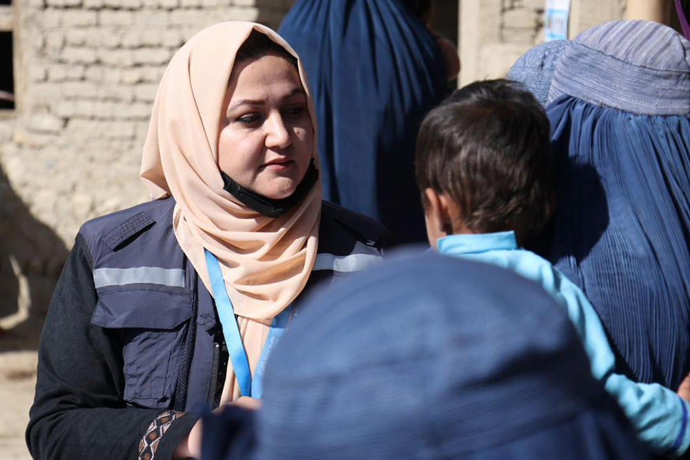 A “female hero” empowers women in her work as a health professional in Badakhshan, Afghanistan