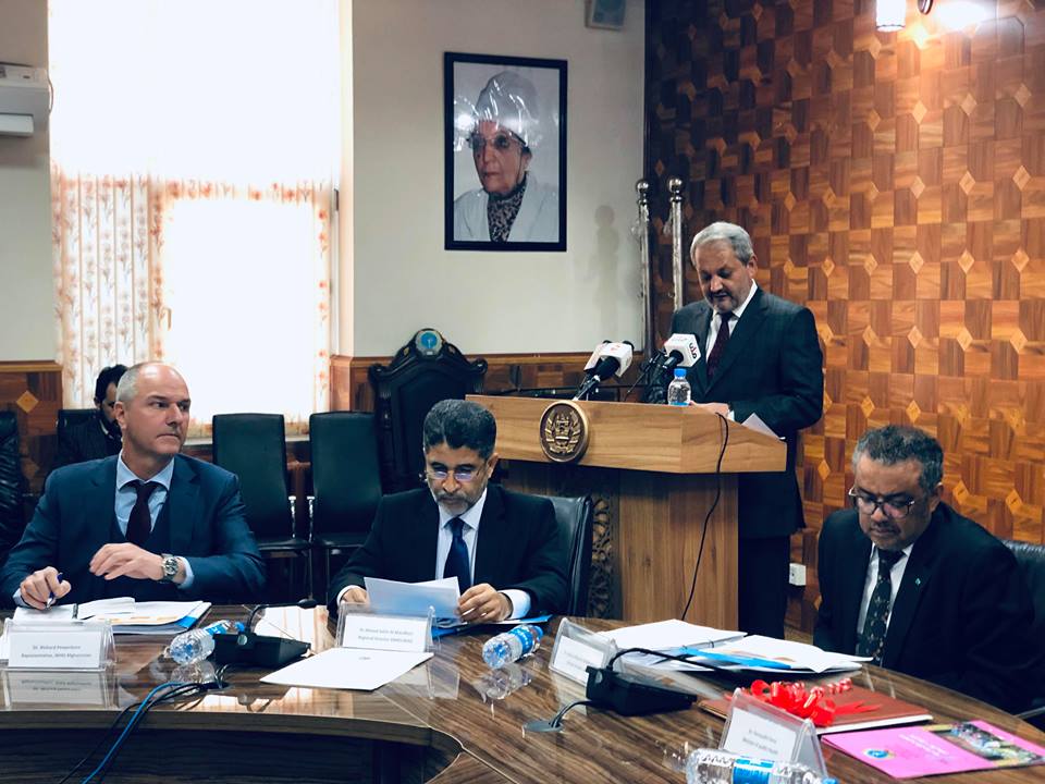 WHO Director-General visits Afghanistan, meets the Minister of Public Health and calls for continued efforts on polio eradication and health financing