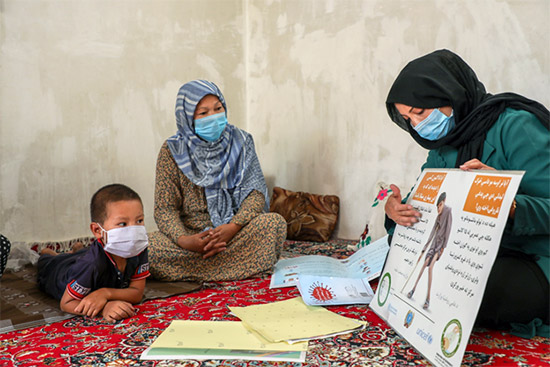 Seven months since Afghanistan’s first COVID-19 case, women of the polio programme sustain the response