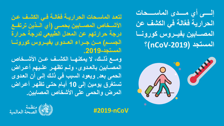 إلى أي مدى الماسحات الحرارية فعَّالة في الكشف عن المصابين بفيروس كورونا المستجد (nCoV-2019)؟