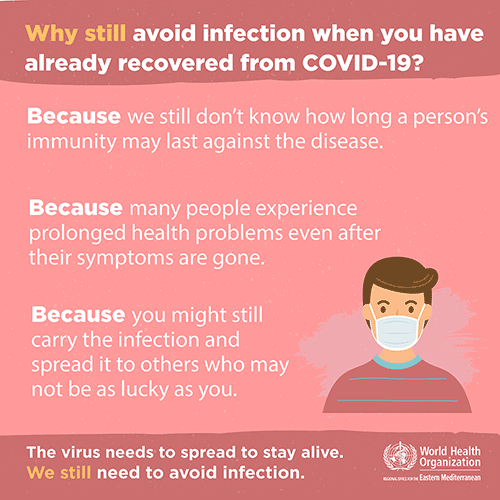 COVID-19 Why still avoid infection when you have already recovered from COVID-19?