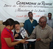 Donation de matériel informatique au ministère de la Santé