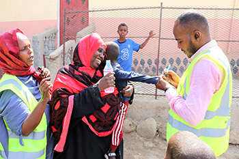 Seconde campagne de lutte contre la poliomyélite à Djibouti-Ville et dans les régions