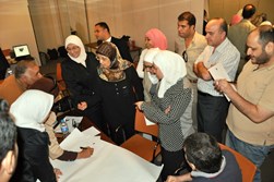 Team-building exercise to help Syrian refugees access the health care they need