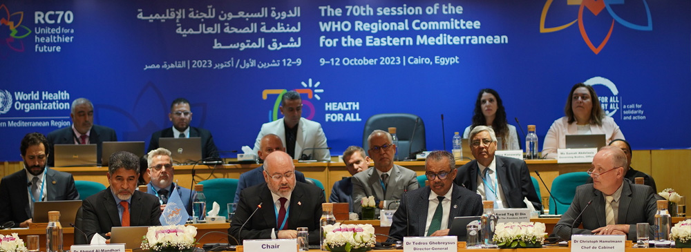 The 70th session of the WHO Regional Committee for the Eastern Mediterranean opens in Cairo