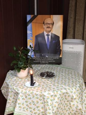 WHO Regional Office for the Eastern Mediterranean mourns the death of Dr Mahmoud Fikri