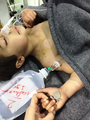 Farouk_lying_at_the_intensive_care_unit_after_surgery