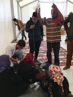 WHO and health authorities immediately investigate suspected cases of foodborne illness in Hassan Sham U2 camp