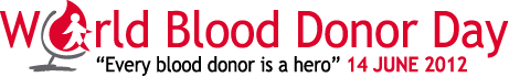 World Blood Donor Day 2012 Logo World Blood Donor Day 2012 Logo