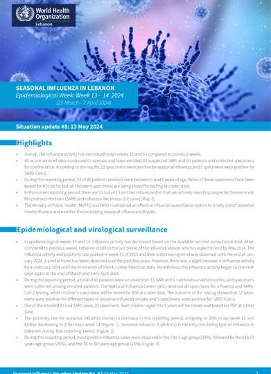 Seasonal influenza situation reports