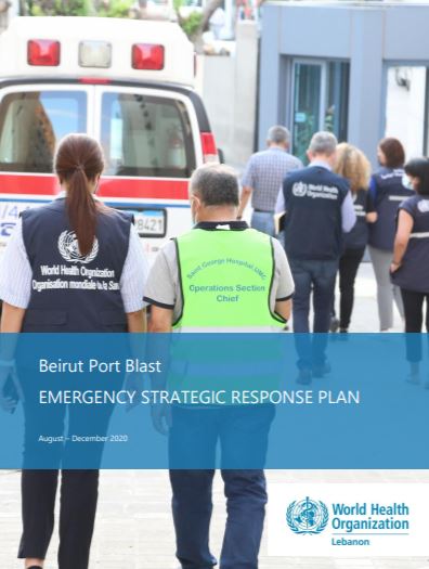 Beirut port blast Emergency strategic response plan, August–December 2020