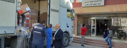 WHO delivers emergency health supplies to health facilities in Tripoli, Libya