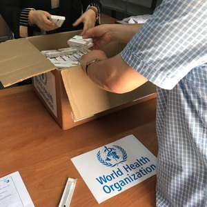 WHO supports Ministry of Health with antiviral medication, measles and rubella reagent kits