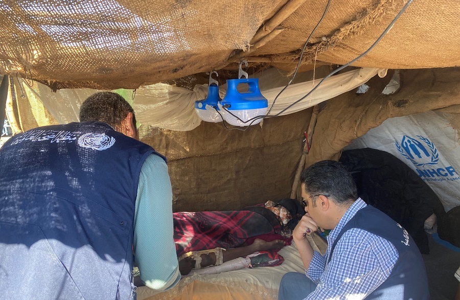 With Al Takamol refugee camp destroyed by fire in Sudan, WHO extends health support and assesses further needs