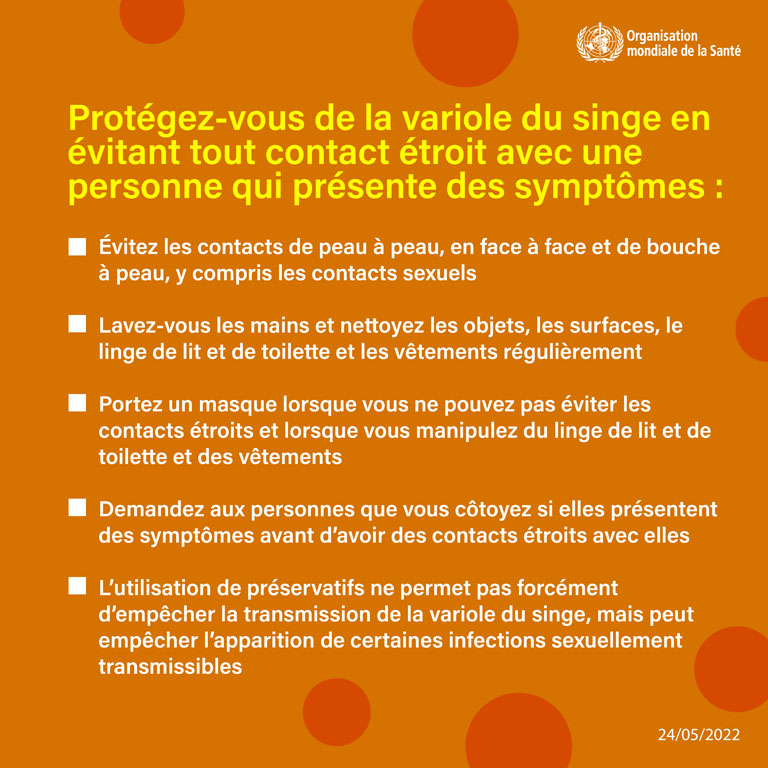 Monkeypox social media card - 5 - French