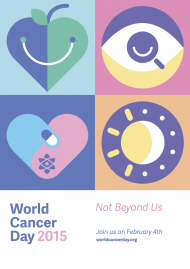 Image of poster for World Cancer Day 2015.