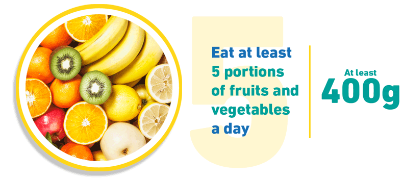 Eat fruits and vegetables