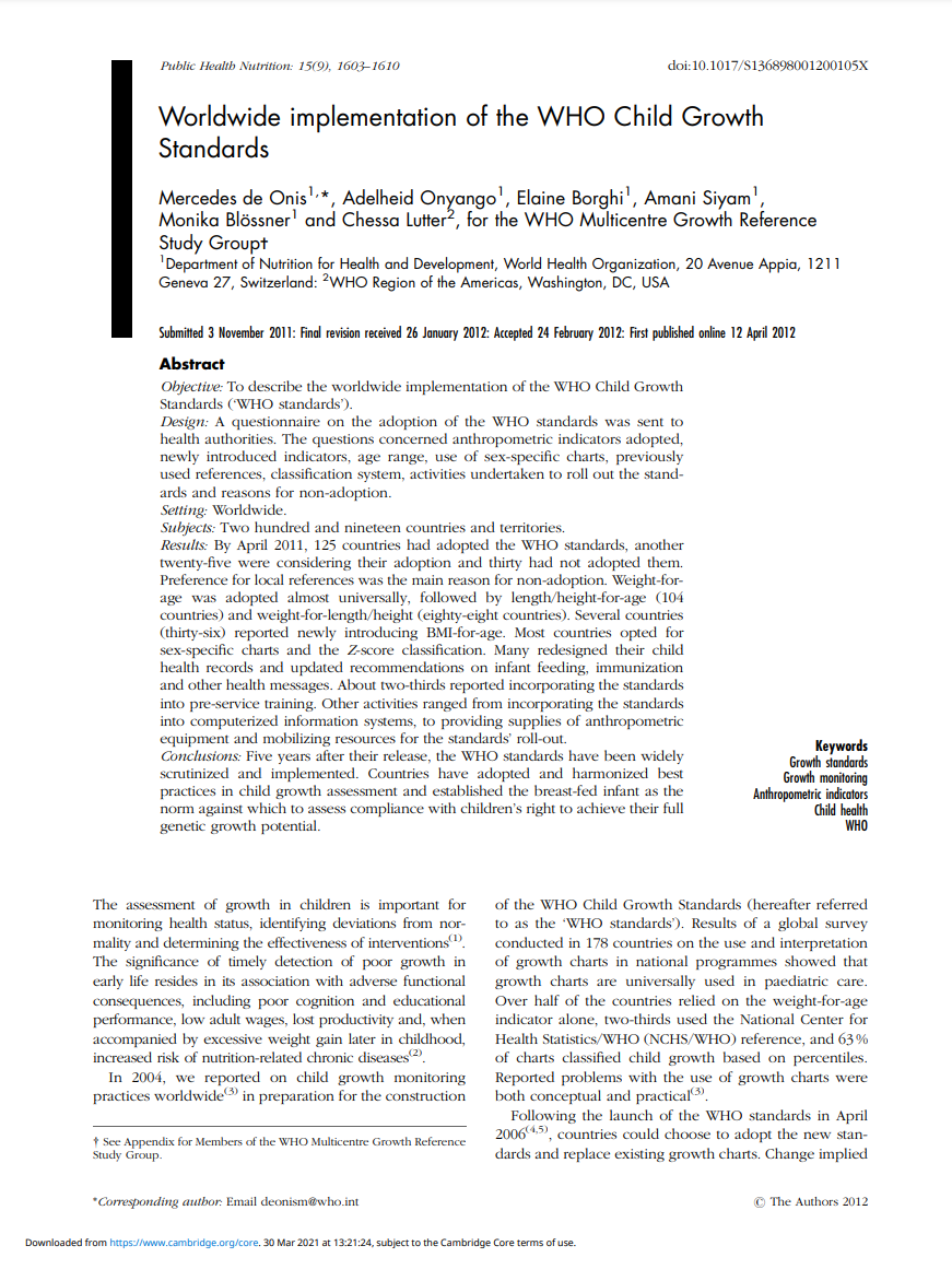 worldwide_implementation_of_the_who_child_growth_standards