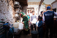 Female team members have a very important role to play in communicating with people in the local language and gaining people’s trust and access to their homes