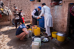 Every corner of each house is inspected for larvae by the campaign team