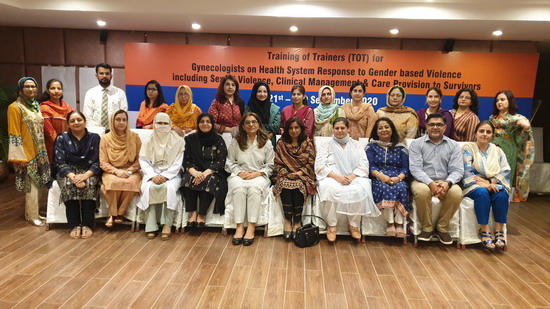 Training of trainers for gynaecologists on health system response to gender-based violence