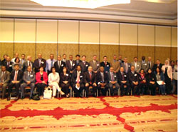 Participants au séminaire-atelier sur la mise en œuvre de l'Initiative pour des hôpitaux soucieux de la sécurité des patients, Amman (Jordanie), 11-13 avril 2011