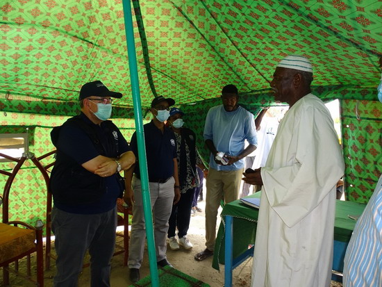 WHO supports a clinic to serve internally displaced people affected by the floods in Jebel Awlia