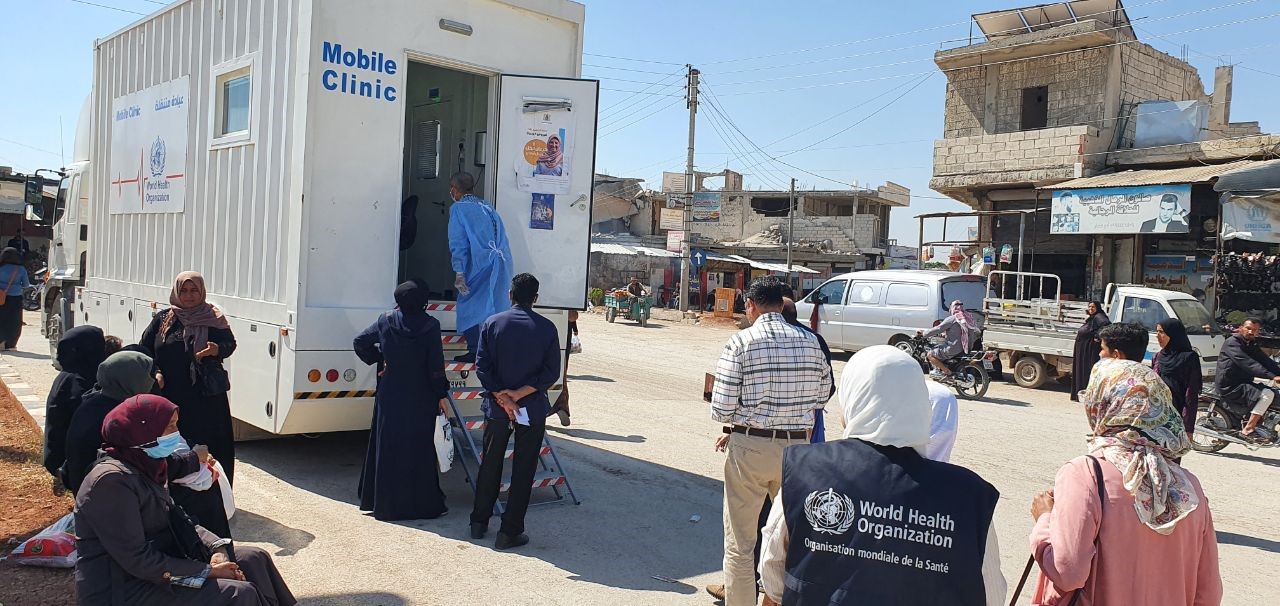 WHO mobile clinics combat TB in Syria with Global Fund and IOM support