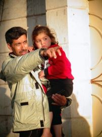 Ayham lives with his family on the outskirts of Damascus. They receive water only for three hours every three days. Photo credit: WHO Syria
