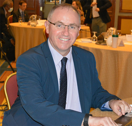 Regional HR Manager Gerard Mc Donnell at the WRs’ retreat in Cairo, Egypt