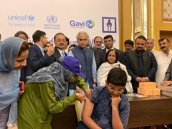 Pakistan first country to introduce new typhoid vaccine into routine immunization programme