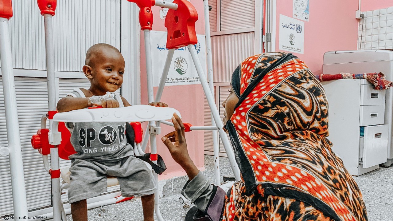 abdallah-and-mother-buriqa-health-complex-feeding-centre