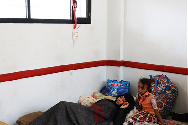 Sama finally got a classroom to rest and take her medication. She has a brain tumor and needs proper medical care she can’t afford. Her medication is provided by charitable donors