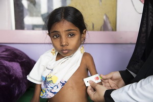 Small child in hospital